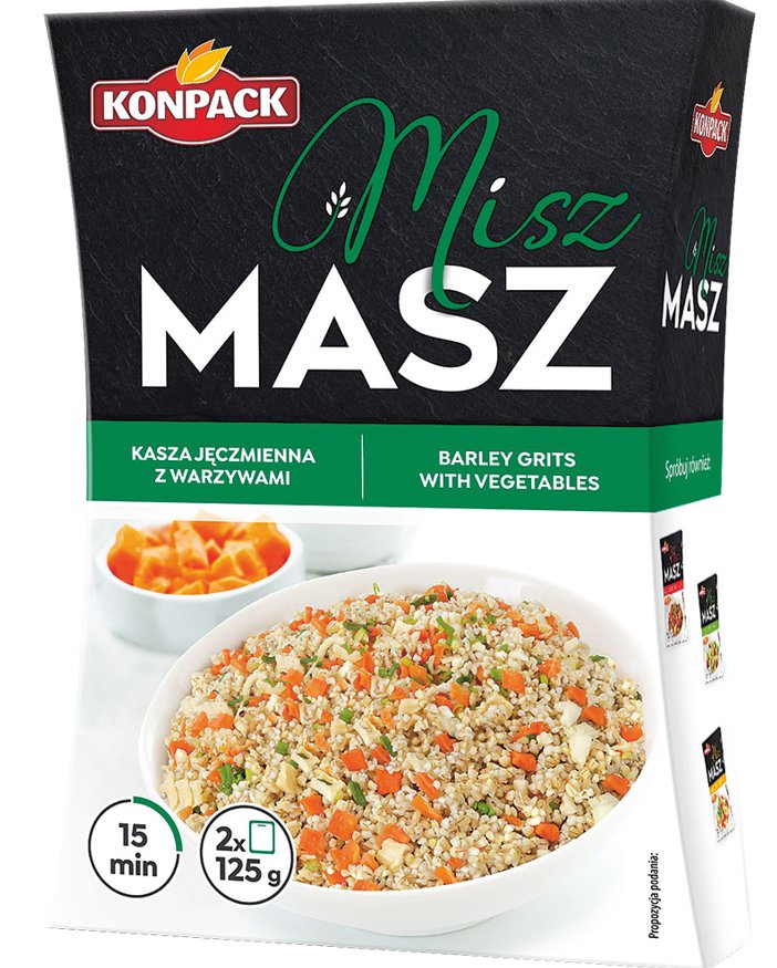 MISZ MASZ KASZA JĘCZMIENNA Z WARZYWAMI 2x125G