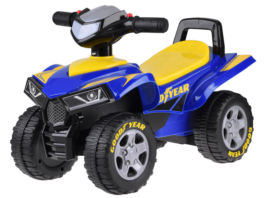Jeździk Quad Goodyear pojazd z dźwiękiem i światłem auto jeździk dla najmłodszych