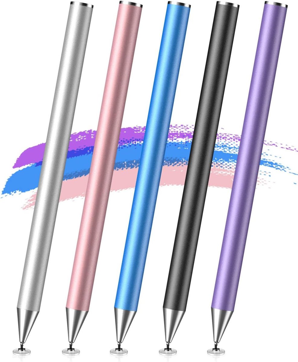 Mixoo Rysik Disc Stylus Pen - Precyzyjne Pisaki do Tabletów [Zestaw 5 szt.]