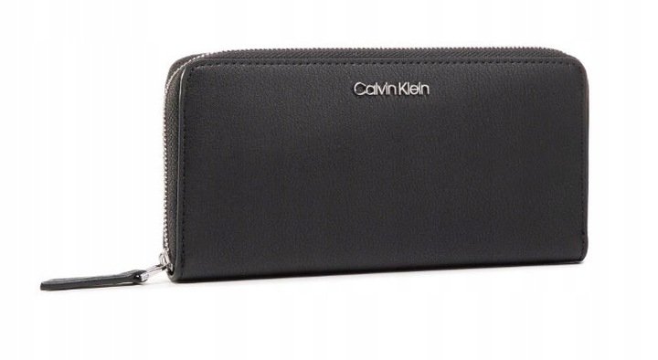 Portfel Damski Calvin Klein Jeans Nowy Ckj Duży Czarny K60K606698 Bax