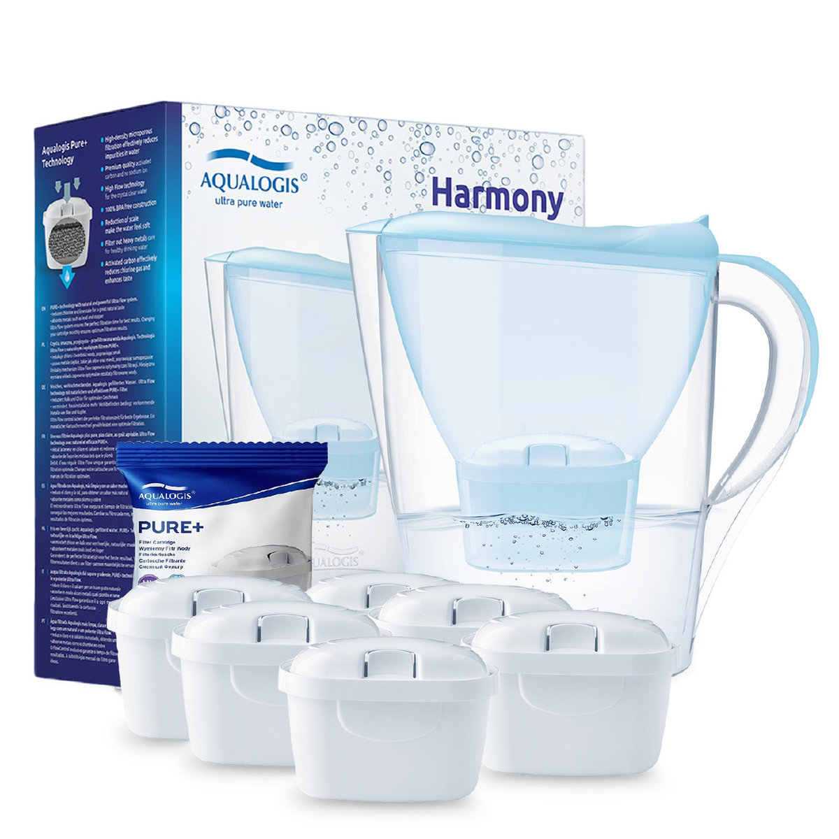 Zestaw Aqualogis Harmony Jasno Niebieski, 5+1 Filtry