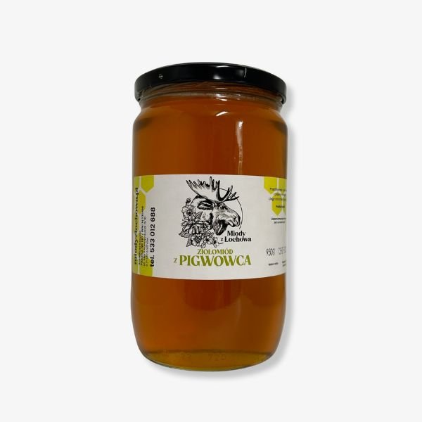 Ziołomiód z pigwowca 950g Miody z Łochowa