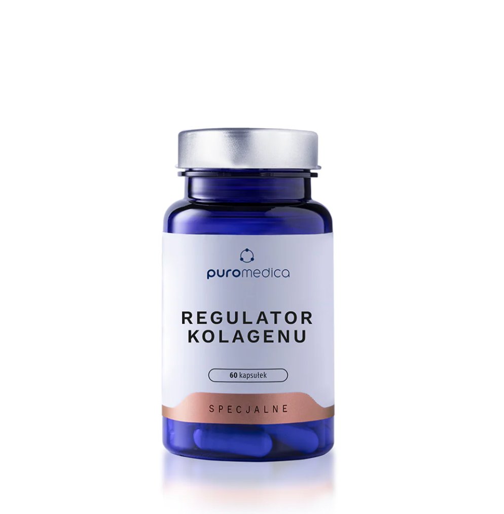Regulator kolagenu, Puromedica, 60 kapsułek, suplement diety,  piękna skóra