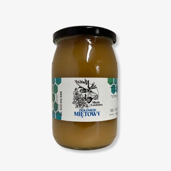 Ziołomiód miętowy 950g Miody z Łochowa