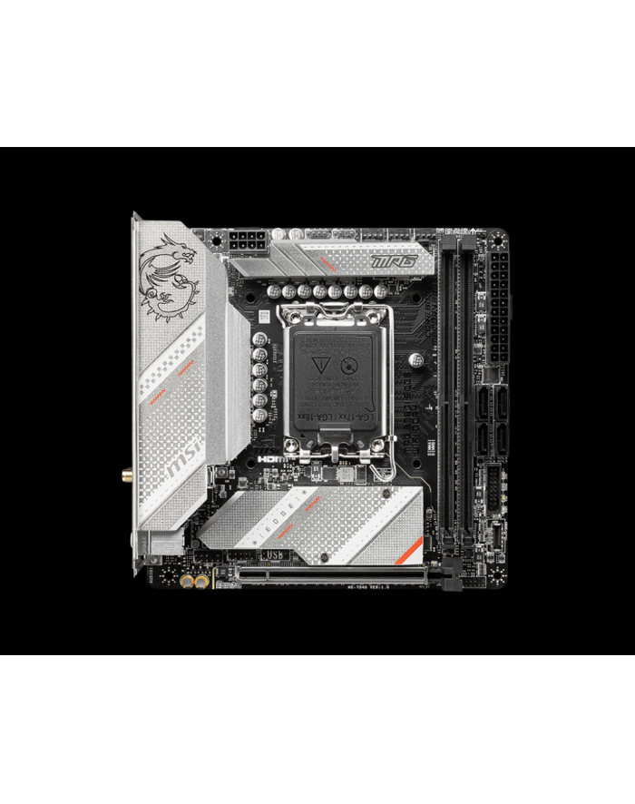 MSI MPG B760I EDGE WIFI LGA1700 Mini-ITX MB DDR4 PCIe x16 4xSATA MPG B760I EDGE WIFI DDR4