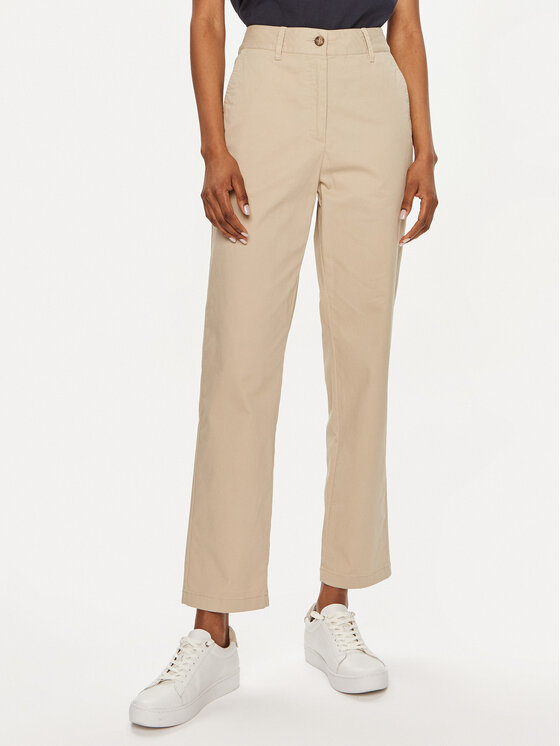 Gant Chinosy 4150261 Beżowy Slim Fit