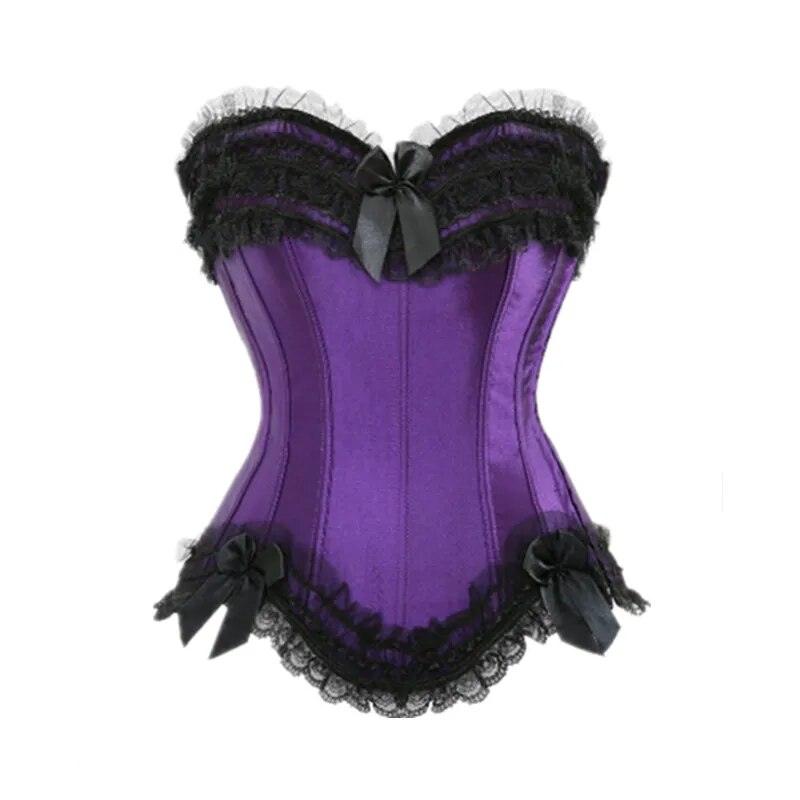 Satynowy gorset plus size