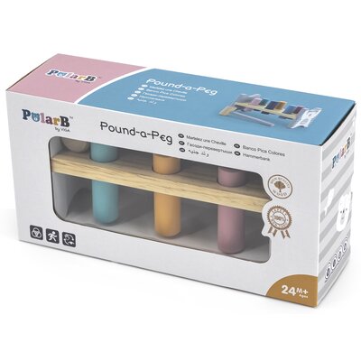 Viga Toys Drewniana Przebijanka Wbijanka Młotek Viga Toys PolarB 44009