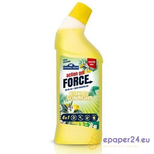 Żel do WC Force Action Gel 1L cytrusy ePaper24.eu