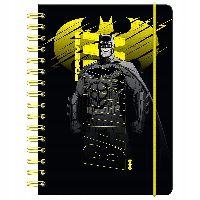 Notes Pamiętnik A5 na Spirali 80 KARTEK KRATKA DC BATMAN KITE