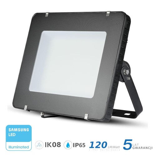 Projektor LED V-TAC 400W SAMSUNG CHIP Czarny 120lm/W 100st VT-405 6400K 48000lm 5 Lat Gwarancji