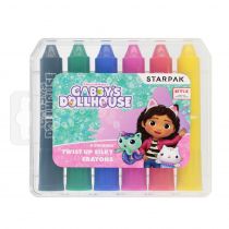 Kredki w sztyfcie 6 kolorów Gabbys STARPAK 528997