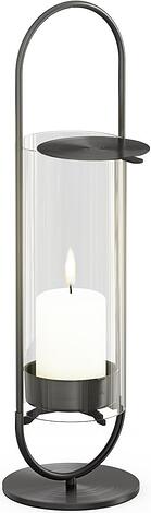 HOEFATS Latarnia Oval 35 cm czarna 00273