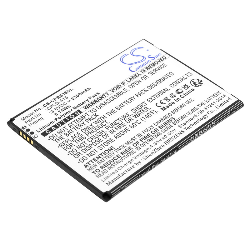 Coolpad BTR3636AB / CPLD-415 2300mAh 8.74Wh Li-Polymer 3.8V (Cameron Sino)
