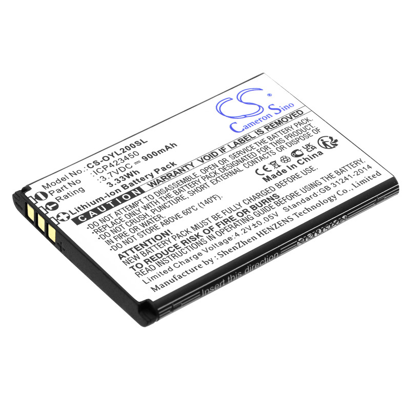 Olympia Happy II / ICP423450 900mAh 3.33Wh Li-Ion 3.7V (Cameron Sino)