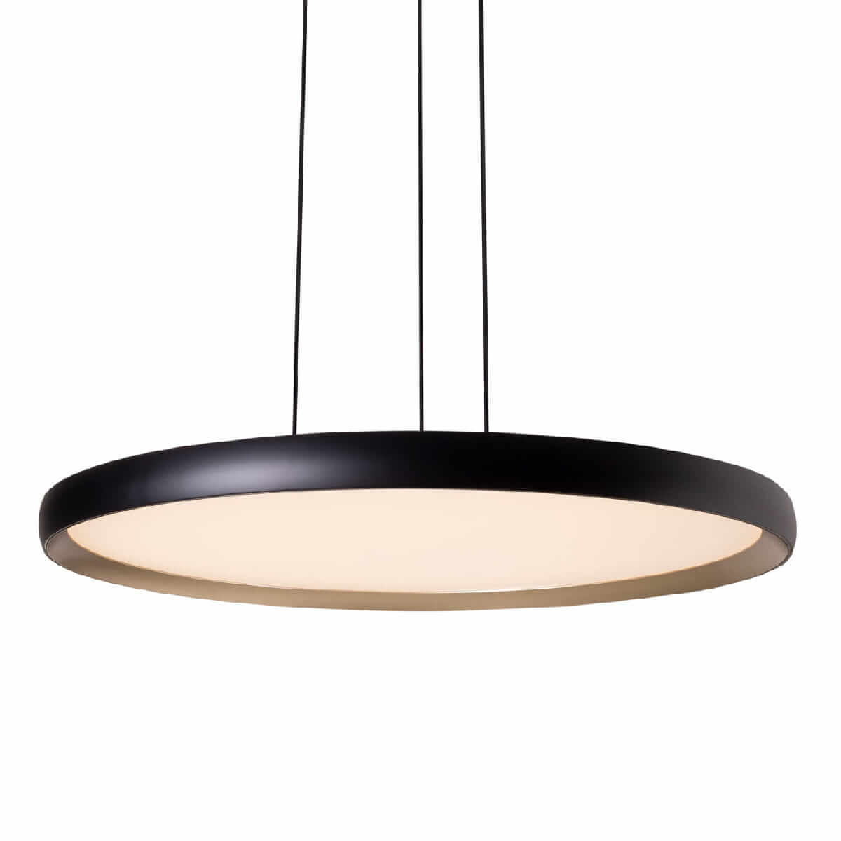 Wisząca lampa Vik P0556 Maxlight LED 40W 3000K okrąg nad stół czarna