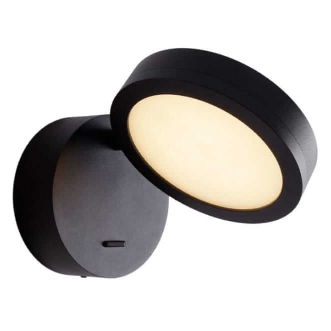Okrągły kinkiet ścienny Ibiza W0350 Maxlight LED 6W 30000K z regulacją czarny