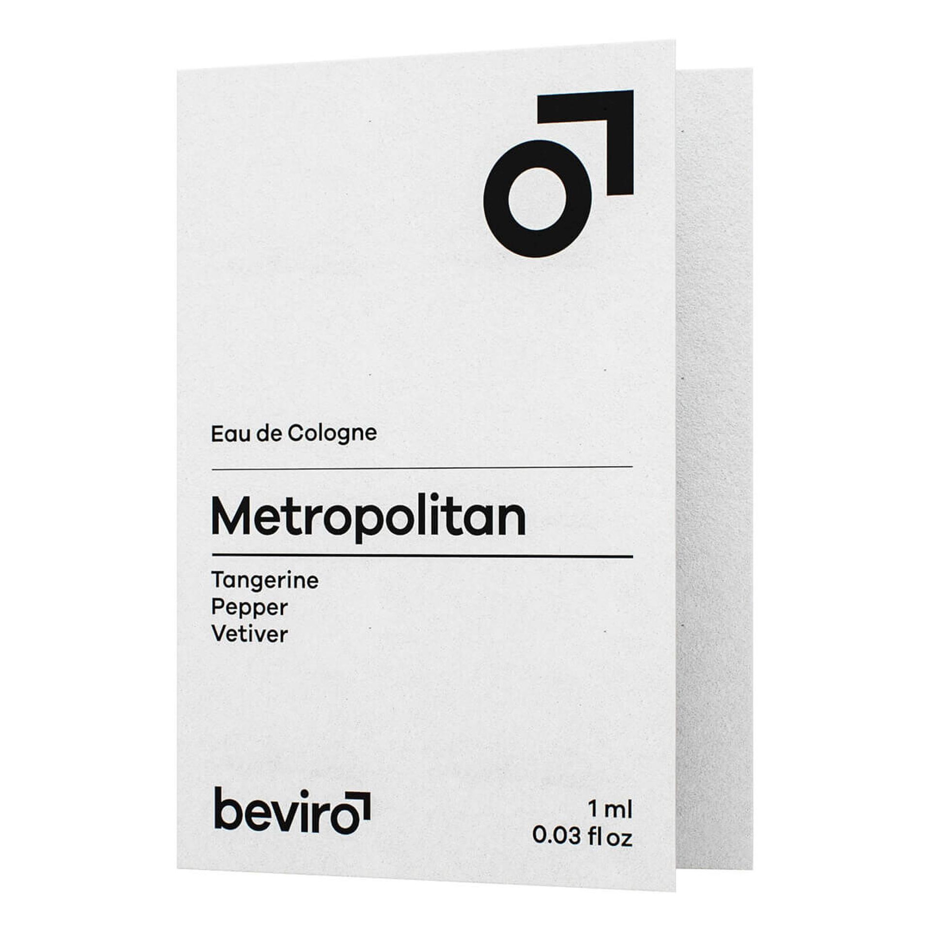Beviro Shaving, Metropolitan, woda kolońska, 1ml
