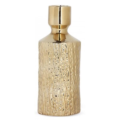 Wazon EUROFIRANY Erna 12 x 33 cm Złoty