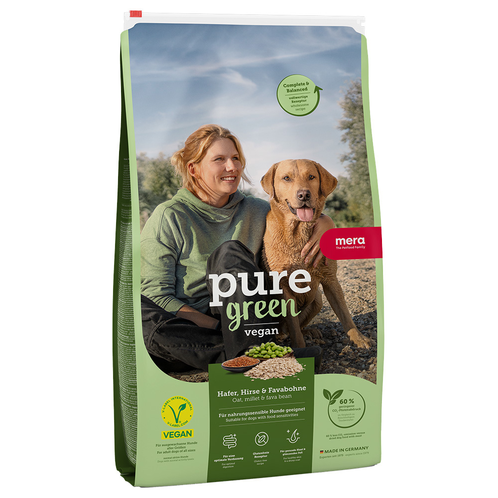 mera pure green Adult vegan, owies, proso i bób - 10 kg
