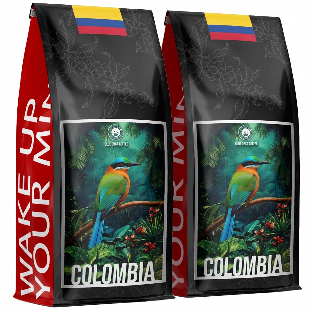 Kawa Ziarnista Kolumbia 2Kg Świeżo Palona - 100% Arabica - Blue Orca Coffee