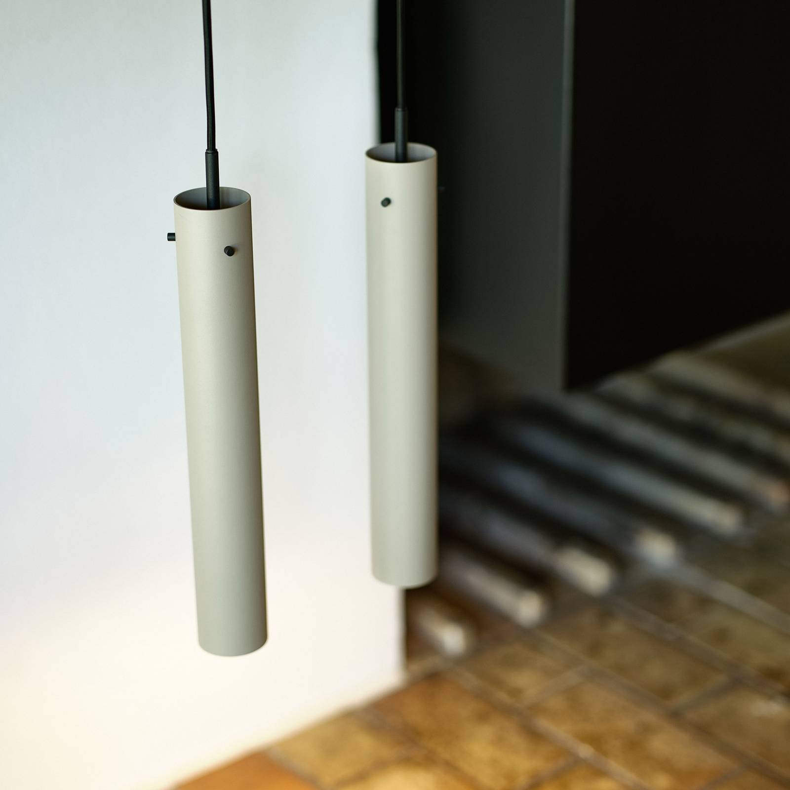 FRANDSEN FM2014 lampa wisząca 36 cm szara matowa