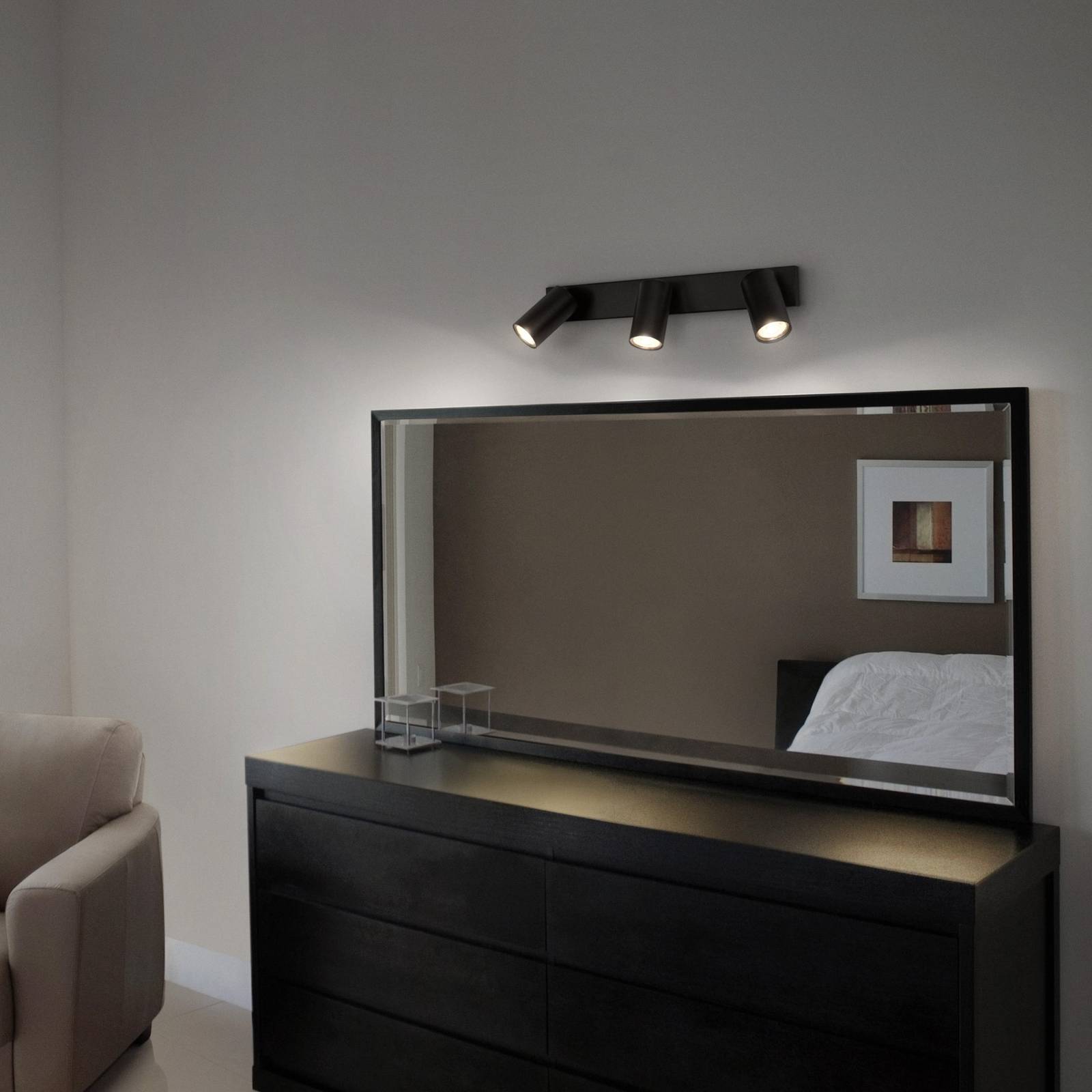 Reflektor LEDVANCE Octagon, ściemniany, 3-punktowy, czarny