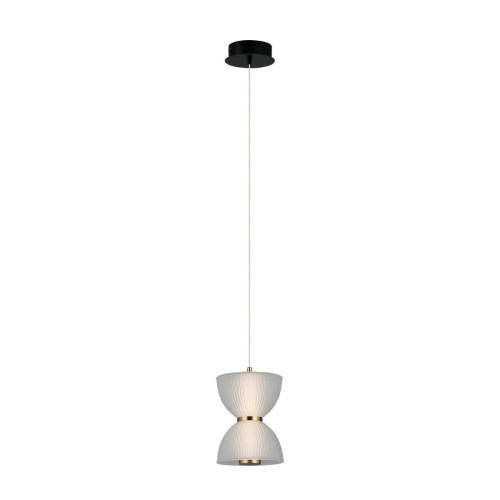 Tica lampa wisząca 1xLED/8W czarna PND-83949-1-BK