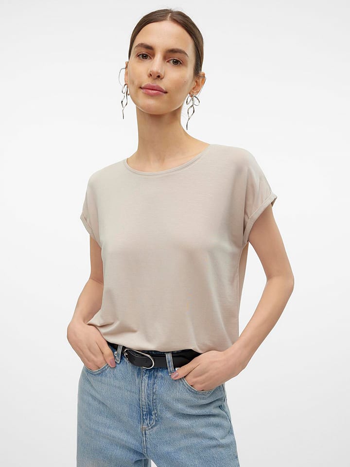 Vero Moda Koszulka w kolorze kremowym