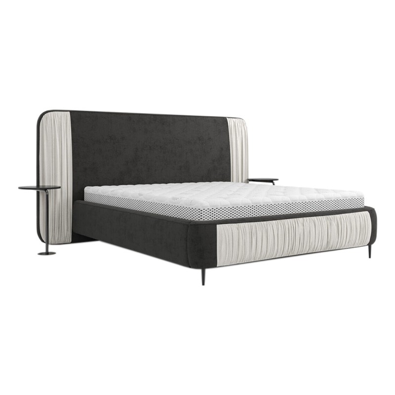 Łóżko CHIARO COMFORTEO tapicerowane : Rozmiar - 160x200, Pojemnik  - Z pojemnikiem, Tkanina - Grupa IV