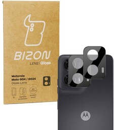 Bizon Szkło na aparat Glass Lens do Motorola Moto G04 / G24, 2 sztuki
