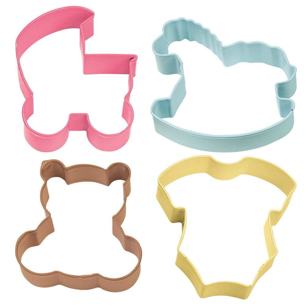 Foremki do wykrawania kolorowe BABY THEME Wilton, 4 szt.