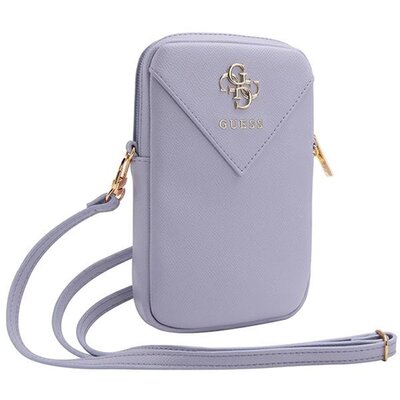 Guess Zip Triangle 4G - Torebka na telefon (fioletowy)