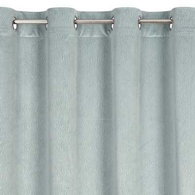 Euro Firany Zasłona Velvet Lili 140 x 250 Przelotka Niebieski 1222395