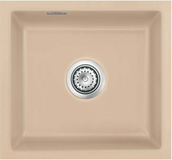 Zlewozmywak ceramiczny SYSTEMCERAM Mera 42 U Sand Korek automatyczny 5301 02