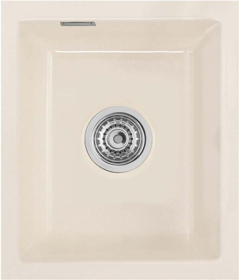 Zlewozmywak ceramiczny SYSTEMCERAM Mera 32 U Magnolie Korek automatyczny 5361 02