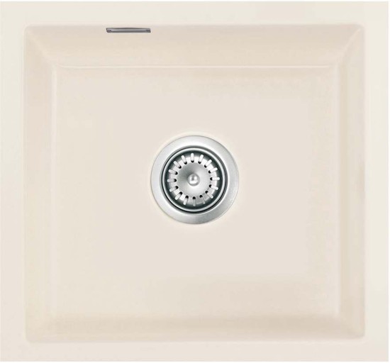 Zlewozmywak ceramiczny SYSTEMCERAM Mera 42 U Jasmin Korek manualny 5301 01