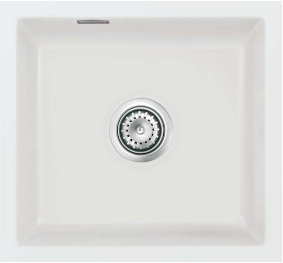 Zlewozmywak ceramiczny SYSTEMCERAM Mera 42 U Satin Korek automatyczny 5301 02