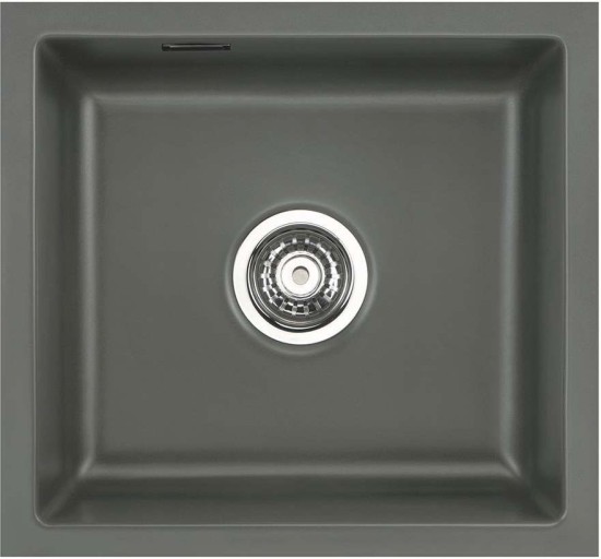 Zlewozmywak ceramiczny SYSTEMCERAM Mera 42 U Lava Korek automatyczny 5301 02