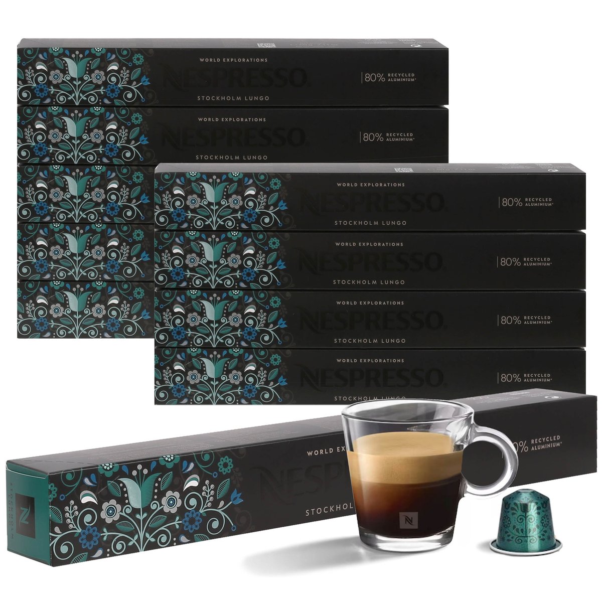 Kawa w kapsułkach o smaku Stockholm Lungo NESPRESSO 100 kapsułek