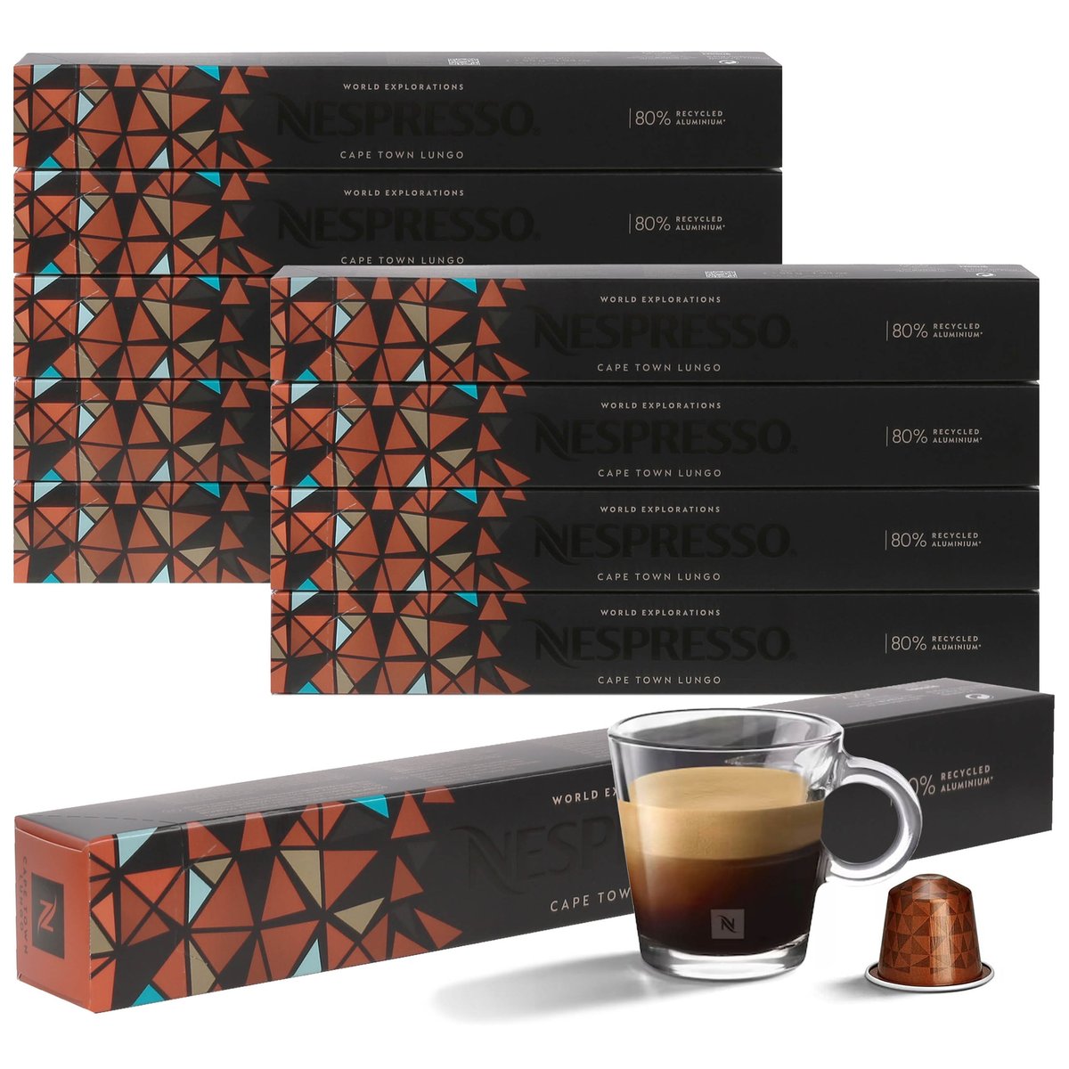 Kawa w kapsułkach o smaku Cape Town Lungo NESPRESSO 100 kapsułek