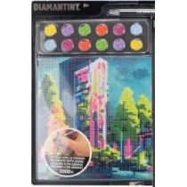 MOZAIKA CEKIN SPRZYL MIASTO NOCA 21X30 B/C