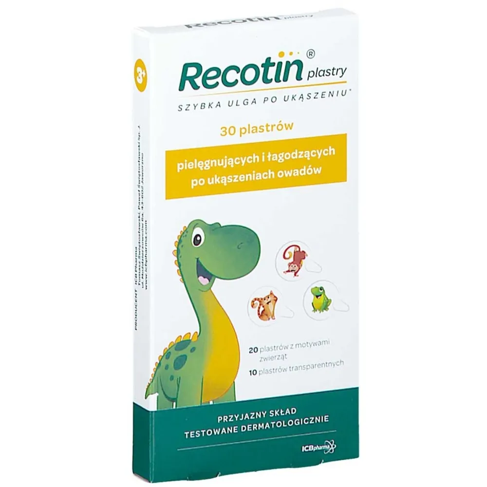 RECOTIN - plastry po ukąszeniu owadów 30szt