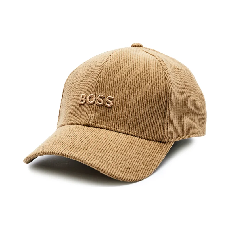 BOSS BLACK Sztruksowa bejsbolówka