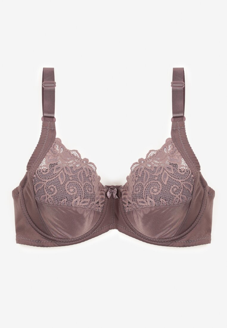 Szary Biustonosz Typu Full Cup z Regulowanymi Ramiączkami Vikiirisa