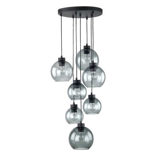 CUBUS GRAPHITE LAMPA WISZĄCA 7 KOŁO