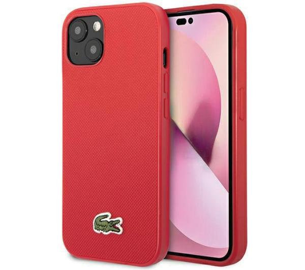 Lacoste LCHMP15SPVCR Hardcase Iconic Petit Pique MagSafe do iPhone 15 Czerwony