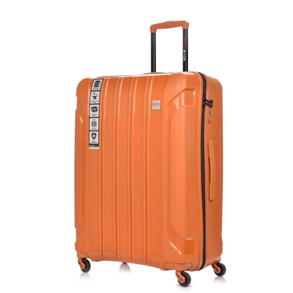 Duża Walizka SwissBags Tourist 75cm Pomarańczowa
