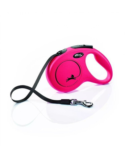 Smycz automatyczna FLEXI NEW CLASSIC M 5 m taśma czerwona