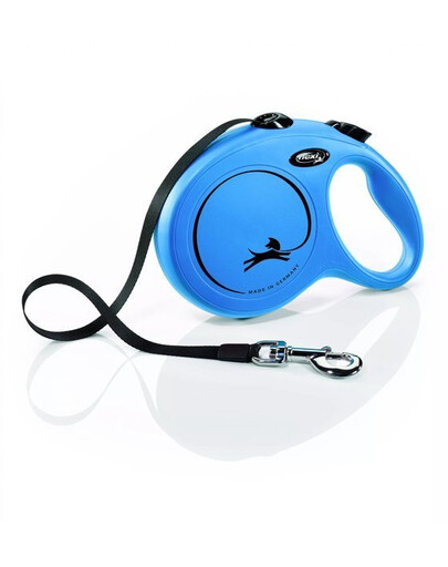 Smycz automatyczna FLEXI New Classic L taśma 8 m niebieska